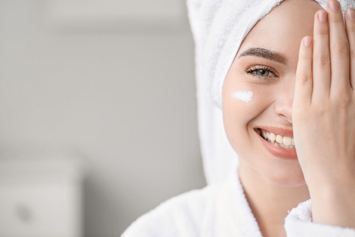Fresh skin after facial